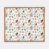 Perfect Pirate Pattern Fleece Blanket Deken (Voorkant (Horizontaal))