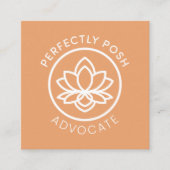 Perfect POSH Advocate Vierkante Visitekaartje (Voorkant)