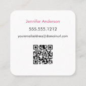 Perfect POSH Advocate Vierkante Visitekaartje (Achterkant)