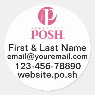 Perfect Posh Custom Ronde Stickers