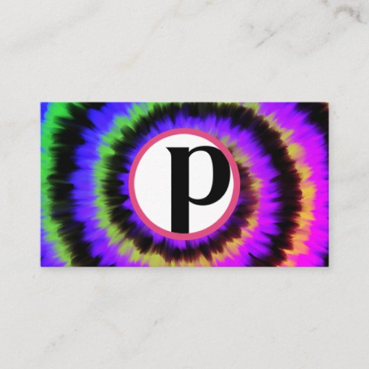 Perfect Posh donkere stropdas kleurstof Visitekaartje (Voorkant)