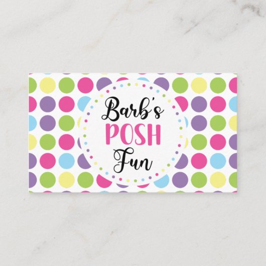 Perfect Posh Visitekaartje (Achterkant)