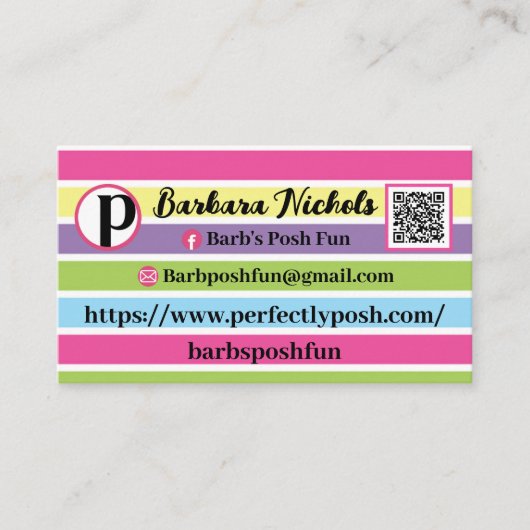 Perfect Posh Visitekaartje (Voorkant)