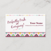 Perfect Posh Visitekaartjes, Boho Posh Visitekaartje (Achterkant)