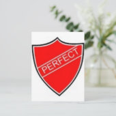 Perfect Prefect Badge Red Briefkaart (Staand voorkant)