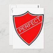 Perfect Prefect Badge Red Briefkaart (Voorkant / Achterkant)
