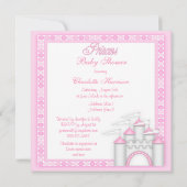 Perfect Princess Baby shower Coach en Castle Kaart (Achterkant)