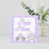 Perfect Princess Baby shower Coach en Castle Kaart (Staand voorkant)
