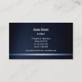 Perfect Project Blue architect Visitekaartje (Achterkant)