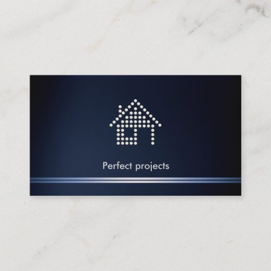 Perfect Project Blue architect Visitekaartje (Voorkant)