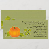 Perfect Pumpkin-uitnodiging Kaart (Voorkant / Achterkant)