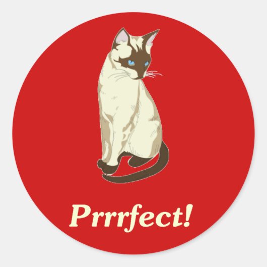 Perfect! Ronde Sticker (Voorkant)