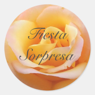 Perfect Roos - Spaanse Suprise party Ronde Sticker