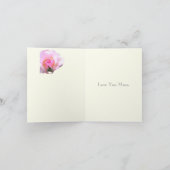 Perfect roze bewerkbaar Engels Roos Kaart (Binnen)