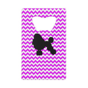 Perfect roze Chevron met porselein Creditkaart Flessenopener