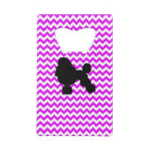 Perfect roze Chevron met porselein Creditkaart Flessenopener (Achterkant)