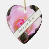 Perfect roze Engels Roos Keramisch Ornament (Rechts)