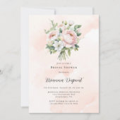 Perfect roze Paint Peony Vrijgezellenfeest Kaart (Voorkant)