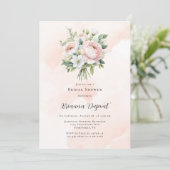 Perfect roze Paint Peony Vrijgezellenfeest Kaart (Staand voorkant)