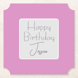 Perfect Roze Papier Onderzetter