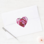Perfect roze roze persoonlijke weddenschap hart sticker (Envelop)
