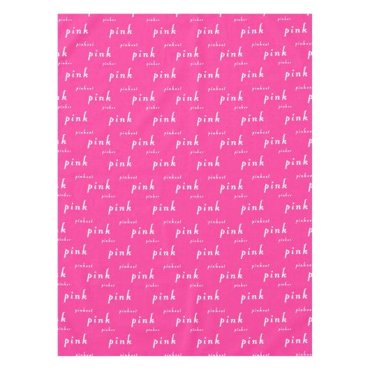 Perfect Roze: Roze, Pinker, Roze Tafelkleed (Voorkant)