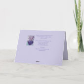 Perfect Roze Viooltjes Aquarel Bedankkaart Kaart (Achterkant)