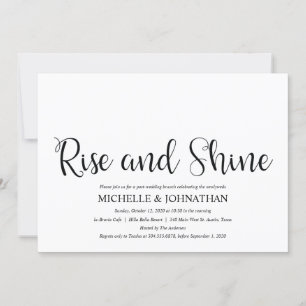 Perfect Rustic Post Wedding Brunch Invites Kaart