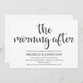 Perfect Rustic Post Wedding Brunch Invites Kaart (Voorkant / Achterkant)