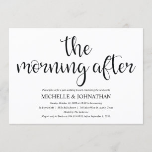 Perfect Rustic Post Wedding Brunch Invites Kaart