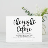 Perfect rustieke bruiloft repetitie diner uitnodig kaart (Staand voorkant)