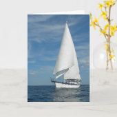 Perfect Sail Greeting Card Kaart (Gele Bloem)