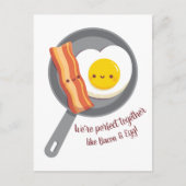 Perfect samen als Bacon- en Egg-liefde Briefkaart (Voorkant)