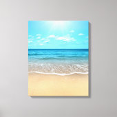 Perfect Sandy Beach Canvas Afdruk (Voorkant)