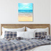 Perfect Sandy Beach Canvas Afdruk (Insitu (Slaapkamer))