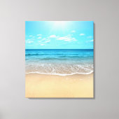 Perfect Sandy Beach Canvas Afdruk (Voorkant)