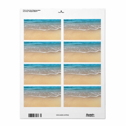 Perfect Sandy Beach Etiket (Full Sheet)