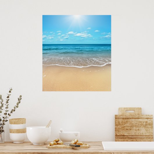 Perfect Sandy Beach Poster (Keuken)