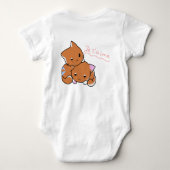 Perfect Schattigee Kitten Baby Bodysuit (Achterkant)