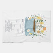 Perfect Scones Tea Towel Recipe Kitchen Wall Art Theedoek (Horizontaal)