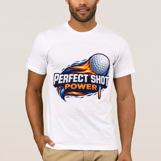 Perfect Shot Power Golf T-shirt (Voorkant)