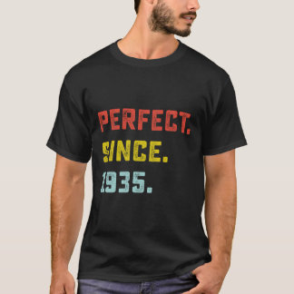 Perfect sinds 1935 verjaardagscadeaus voor 85 jaar t-shirt