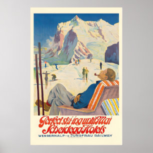 Perfect Skien tot Mei Scheidegg Hotels Jungfrau Poster