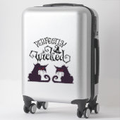 Perfect slechte zwarte katten sticker (Koffer)