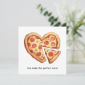 Perfect Slice Valentijnsdag Vakantie Kaart (Staand voorkant)