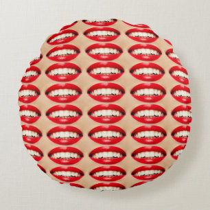 Perfect Smile Femme Fatale Pop-art Rond Kussen