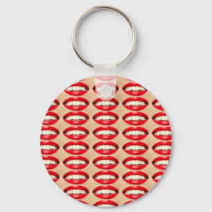 Perfect Smile Femme Fatale Pop-art Sleutelhanger