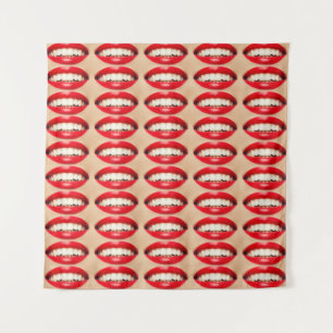 Perfect Smile Femme Fatale Pop-art Wandkleed