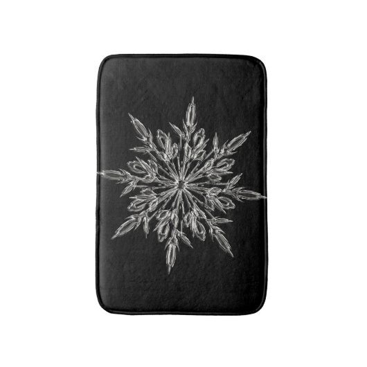 Perfect Snowflake voor de kerstfeestdag Badmat (Voorkant Verticaal)