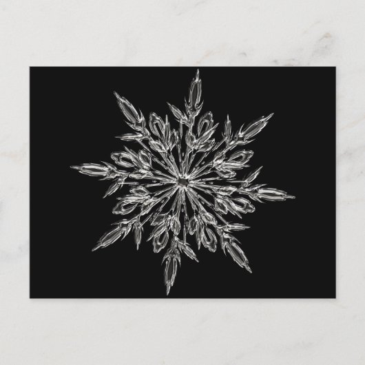 Perfect Snowflake voor de kerstfeestdag Feestdagenkaart (Voorkant)